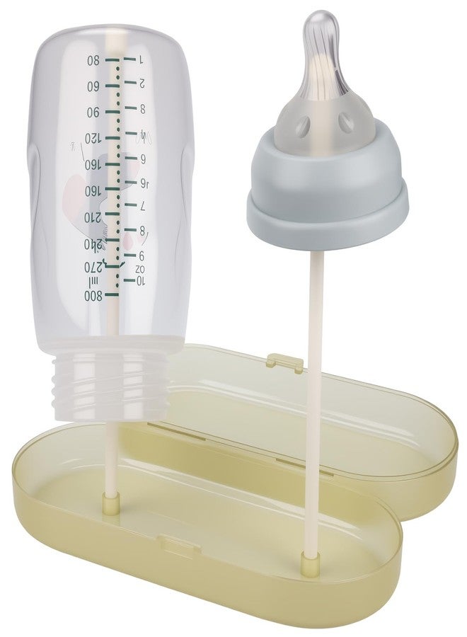 Auerllcy Portable Baby Bottle Brush Set – 5-in-1 Silicone Baby Bottle Cleaner Kit with Nipple Brush, Straw Brush, Drying Rack & Travel Case – BPA-Free, Bottle Washing Set for On-The-Go (Light Yellow) - Image 2